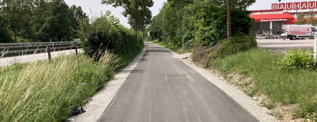 Der Radweg ist nun breiter und auf neustem Stand