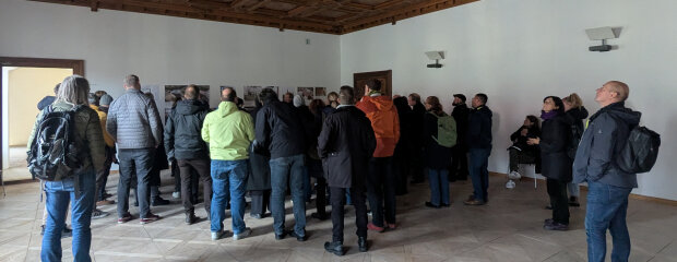 Techniker, Bauingenieure und Architekten aus der Abteilung Hochbau H6 des Baureferats der Landeshauptstadt München waren im Rahmen einer Fortbildungsfahrt zu Besuch auf der Baustelle in der Residenz.